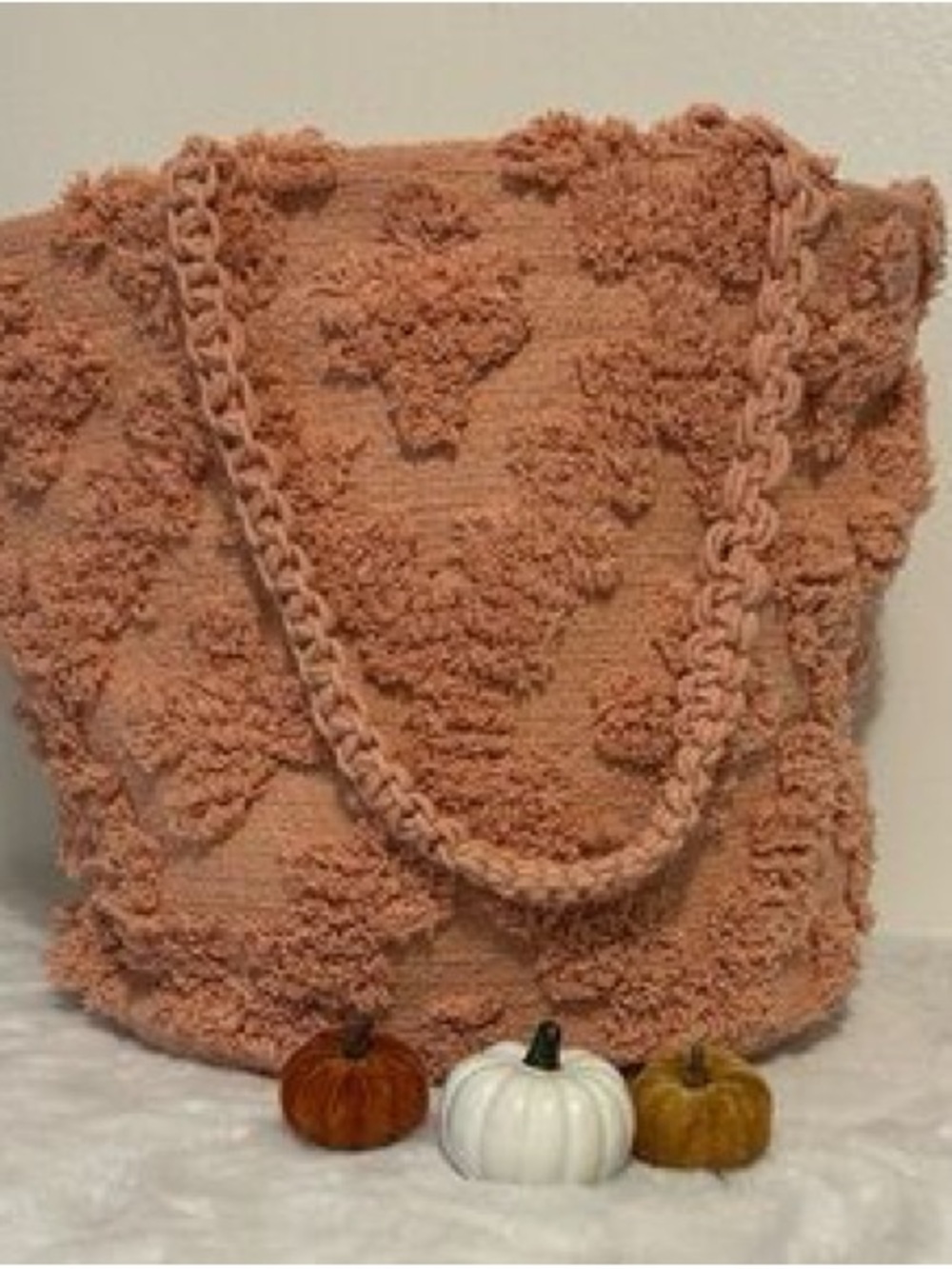 Anthropologie Textured Trellis Tote Bag